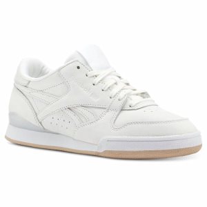 Reebok Phase 1 Pro Turnschuhe Damen - Weiß/Beige/Rosa Gold - DE 613-WTH